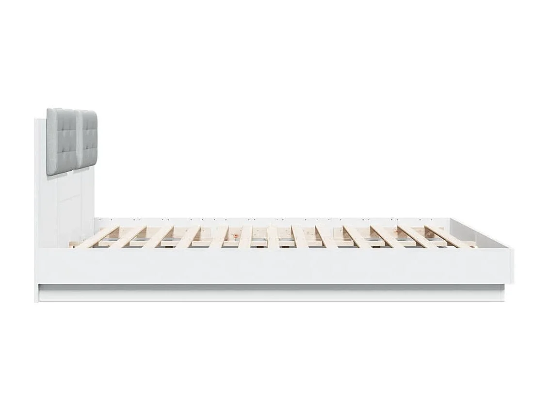 Cadre de lit sans matelas blanc 180x200 cm