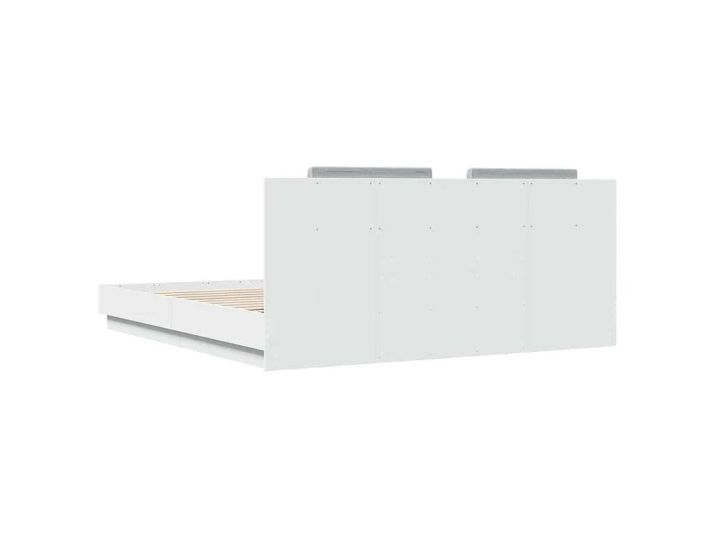 Cadre de lit sans matelas blanc 180x200 cm