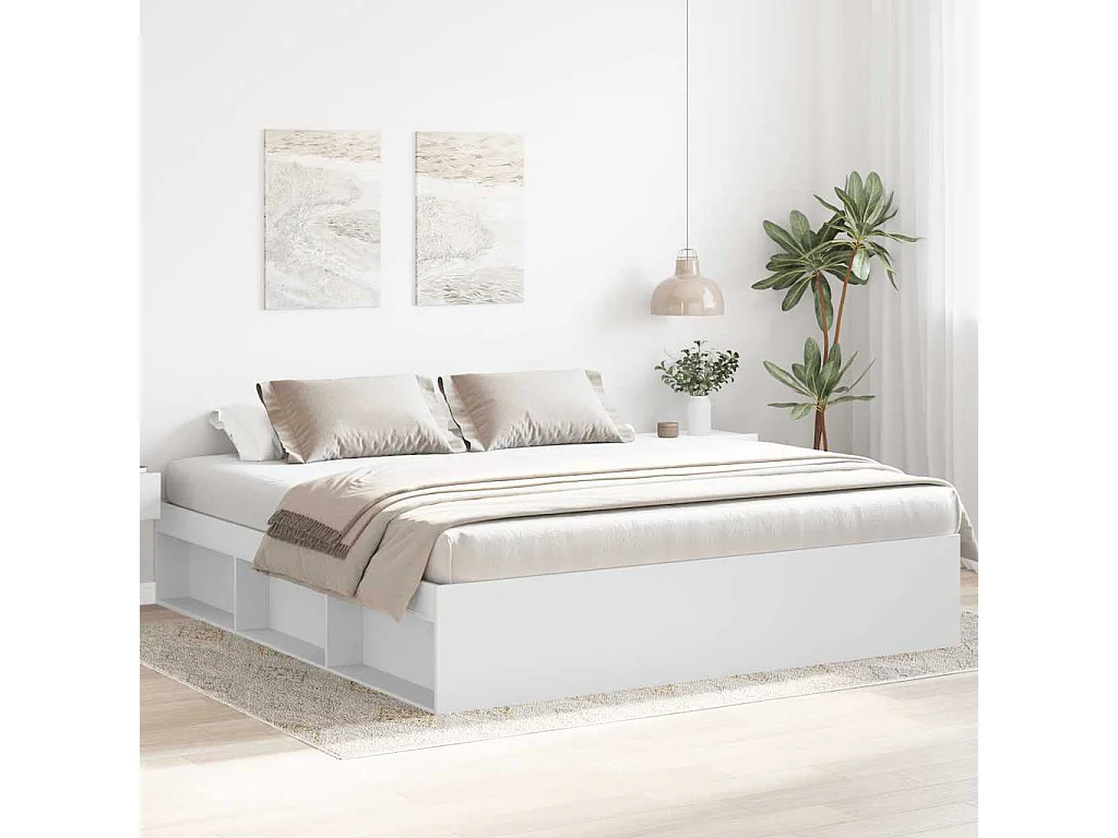Bedframe wit 180x200 cm Super King Size