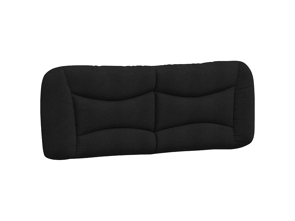 Bedframe met LED zonder matras "Hvar" 140x190 cm stof zwart
