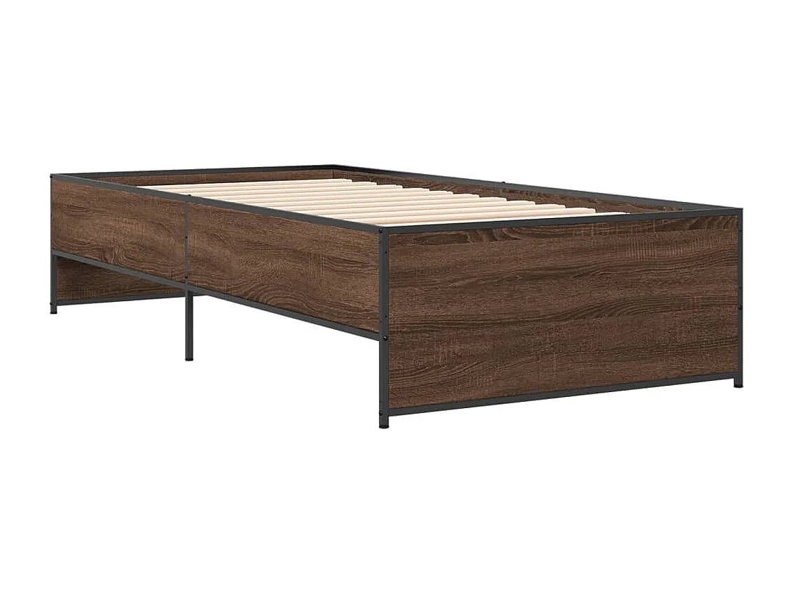 Cadre de lit sans matelas chêne marron 90x200 cm