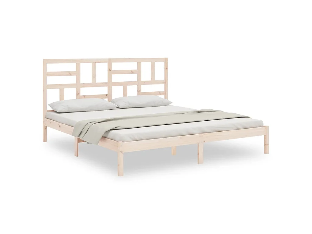 Bedframe zonder matras massief hout 180x200 cm