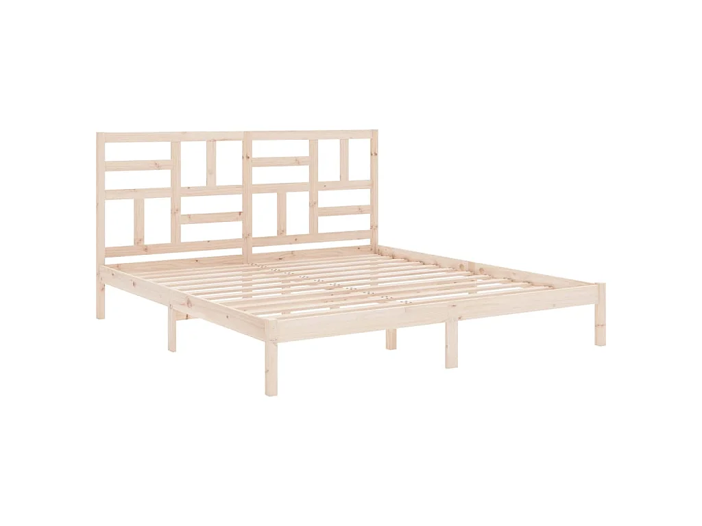 Bedframe zonder matras massief hout 180x200 cm