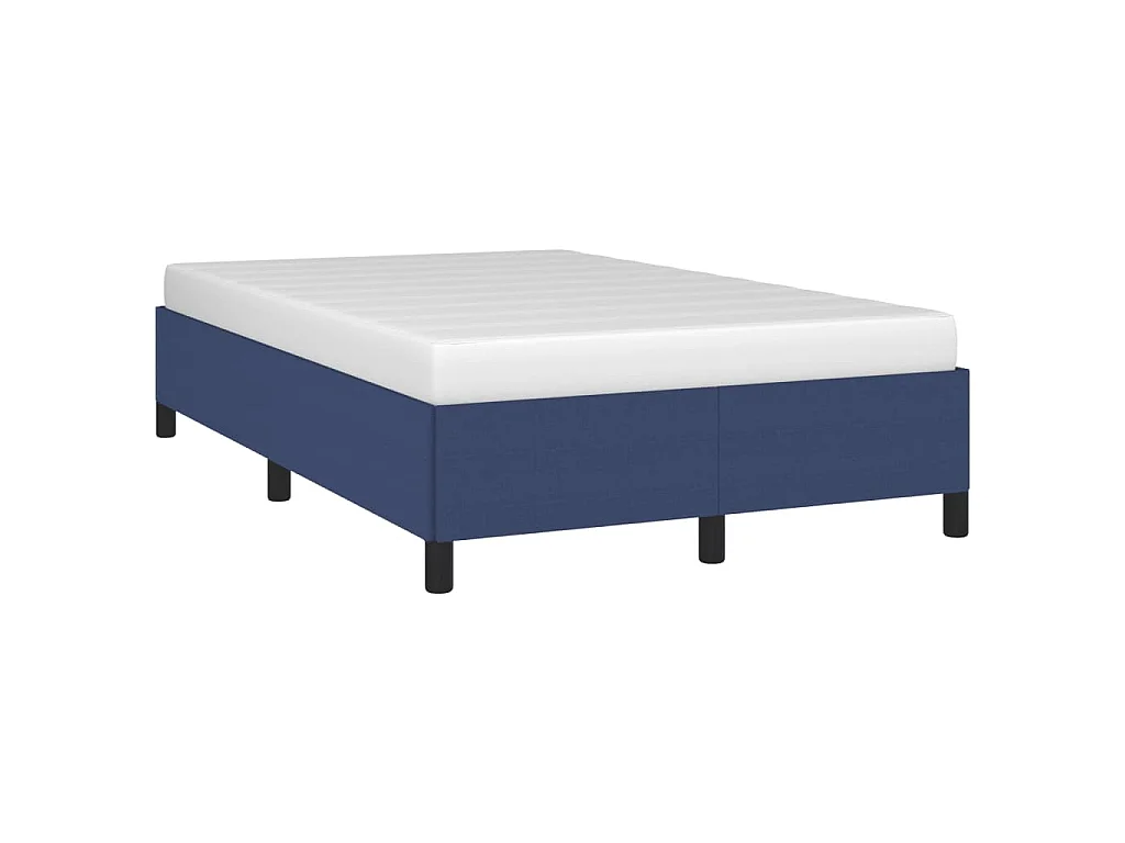 Bettgestell ohne Matratze Blau 120x190 cm Stoff