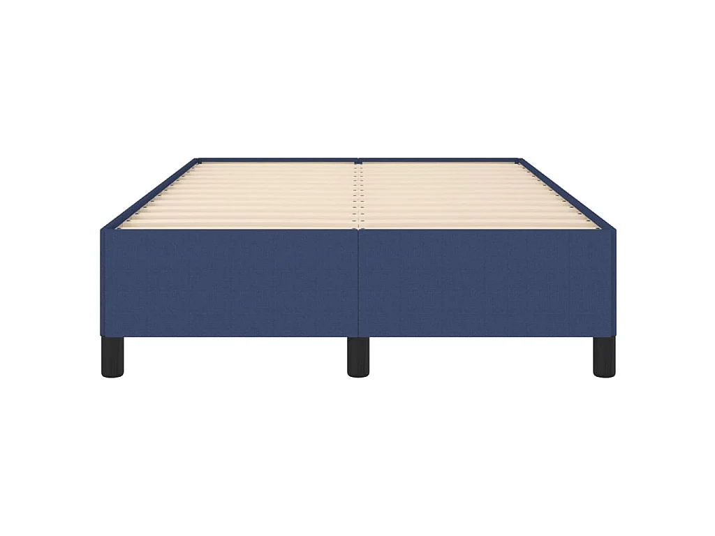 Bettgestell ohne Matratze Blau 120x190 cm Stoff