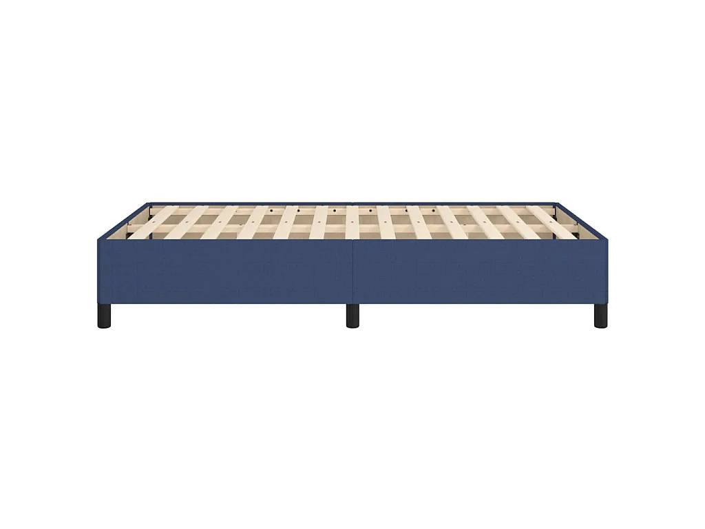 Bettgestell ohne Matratze Blau 120x190 cm Stoff