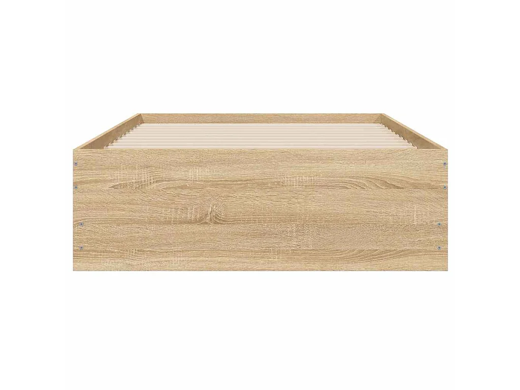 Bedframe met lades bewerkt hout sonoma eikenkleurig 90x200 cm