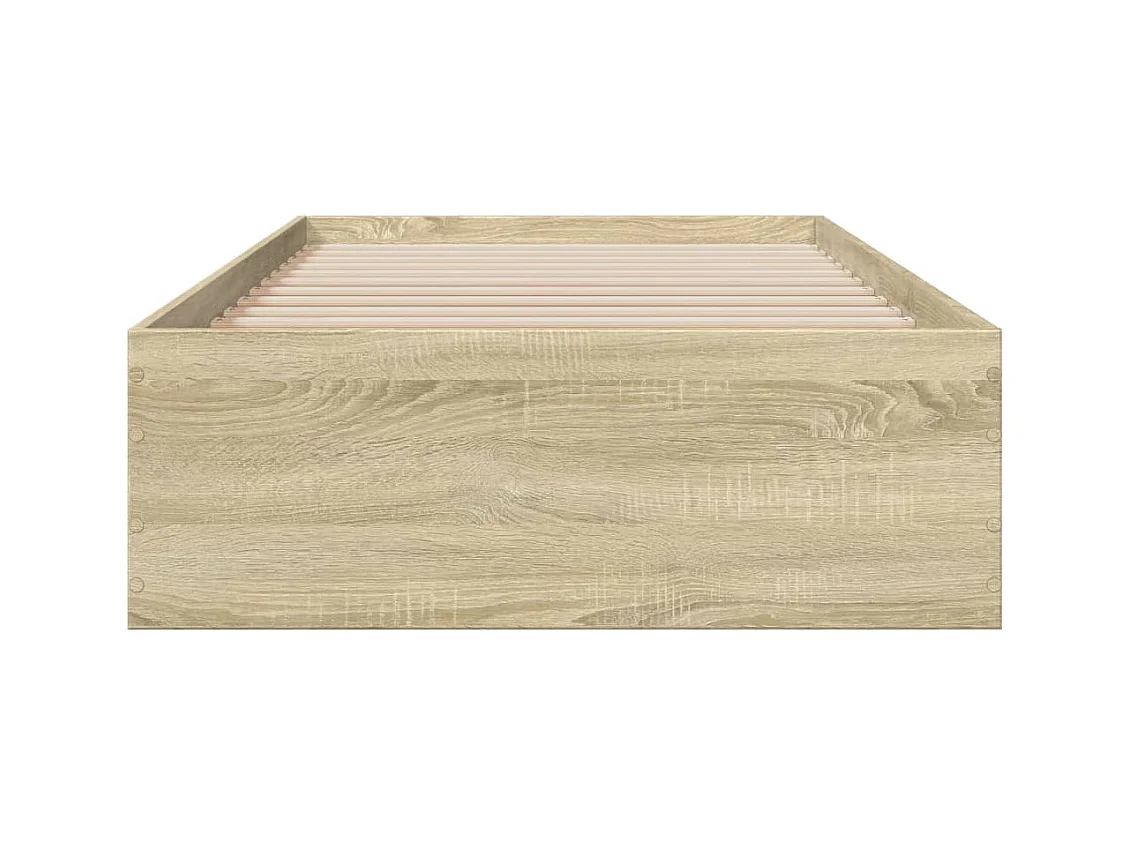 Cadre de lit avec tiroirs sans matelas chêne sonoma 90x200 cm
