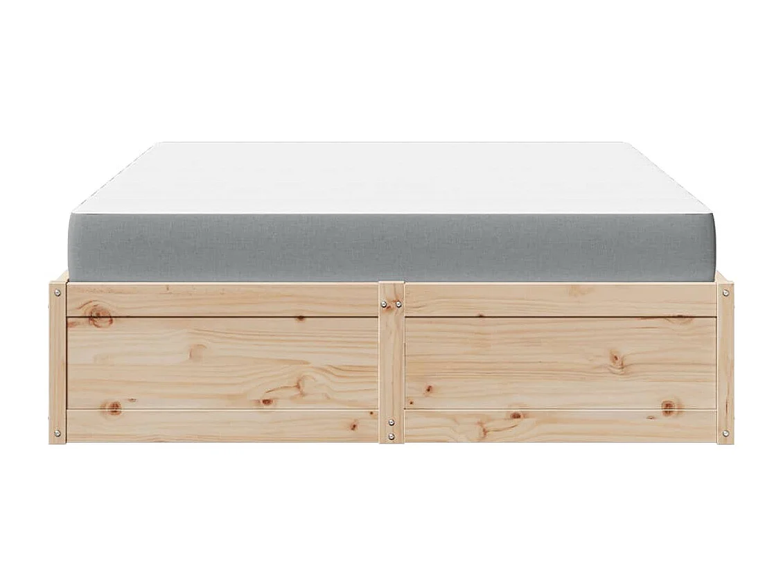 Bed met matras massief grenenhout 160x200 cm