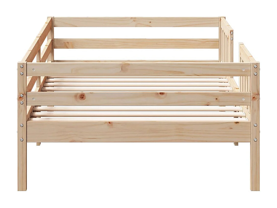 Cadre de lit sans matelas 75x190 cm bois de pin massif