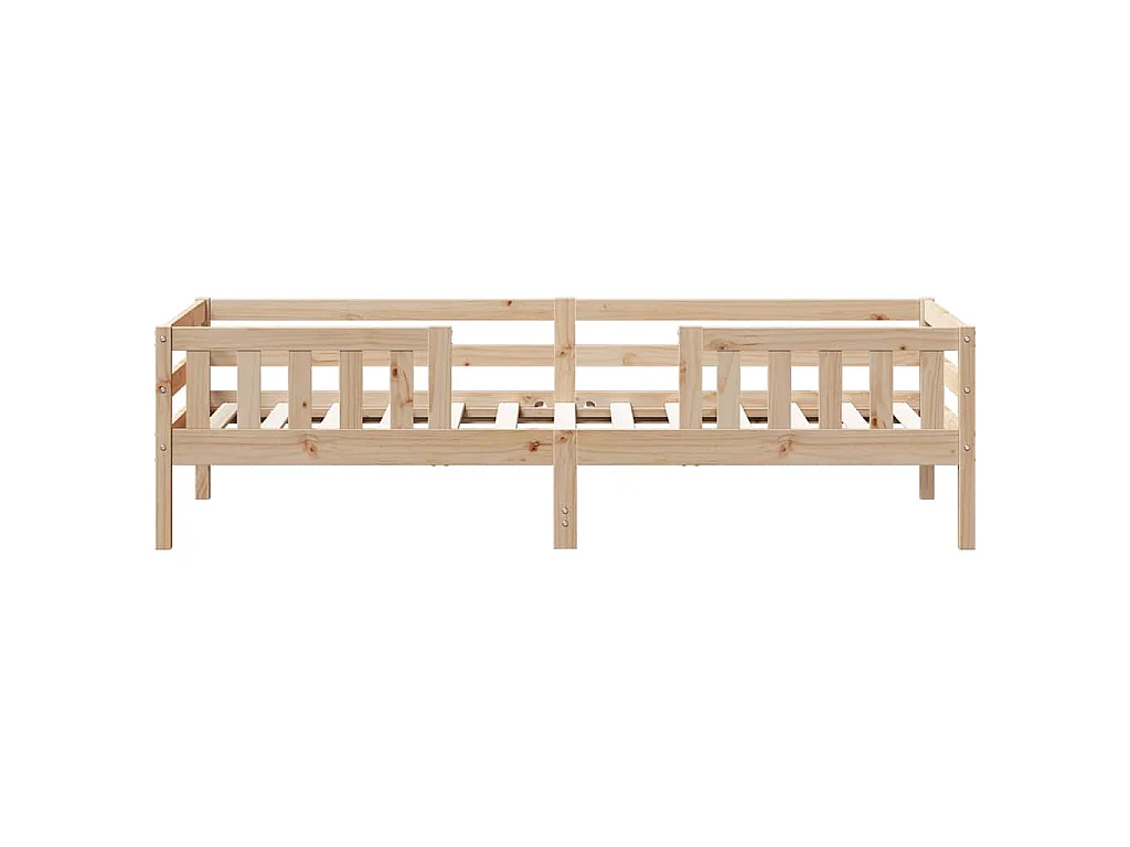 Bedframe zonder matras massief grenenhout 75x190 cm