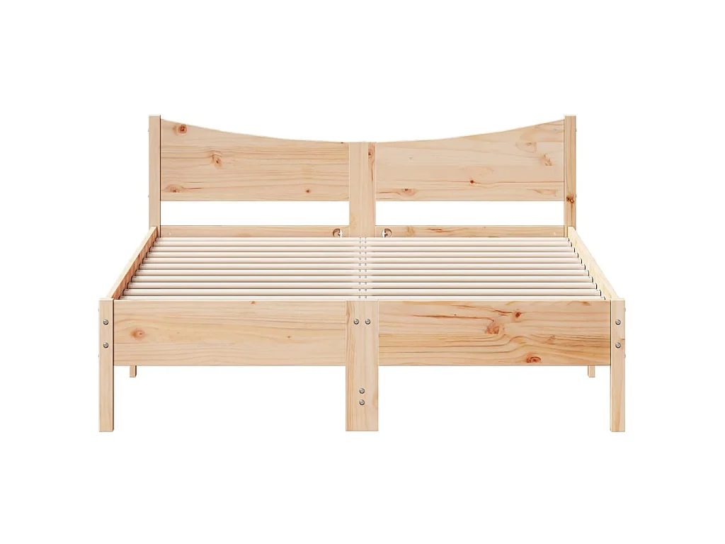 Bedframe zonder matras massief grenenhout 120x190 cm