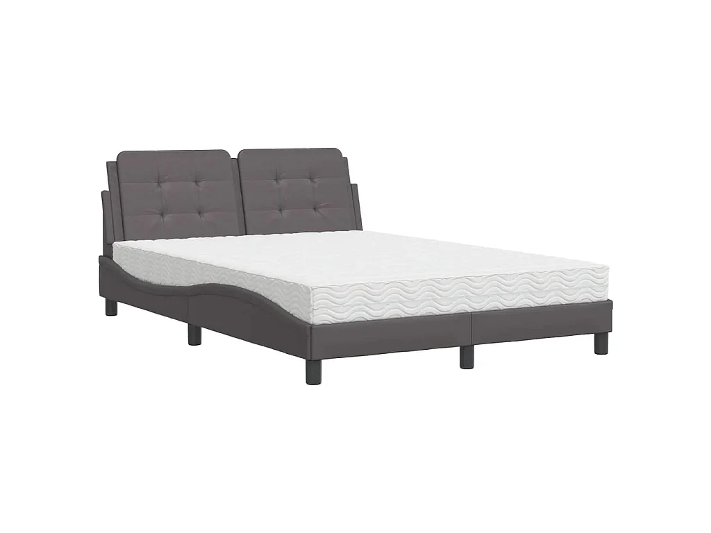 Giroletto senza Materasso Zadar Grigio 120x200 cm in Similpelle