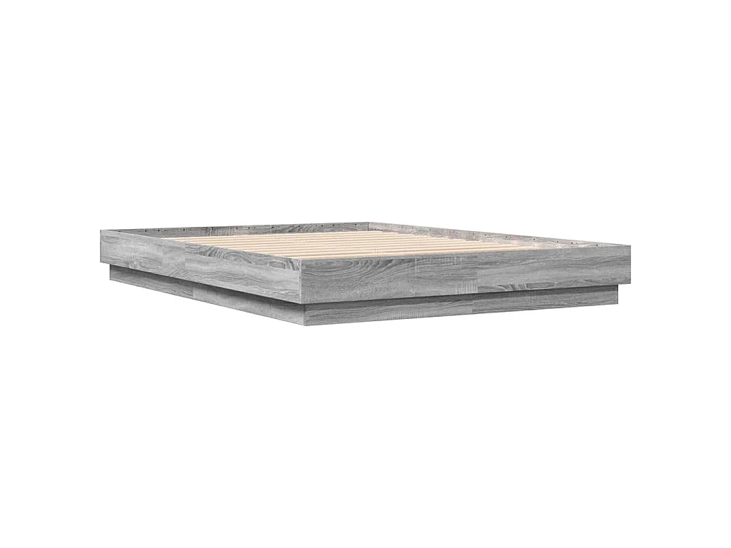 Cadre de lit sans matelas sonoma gris 160x200 cm