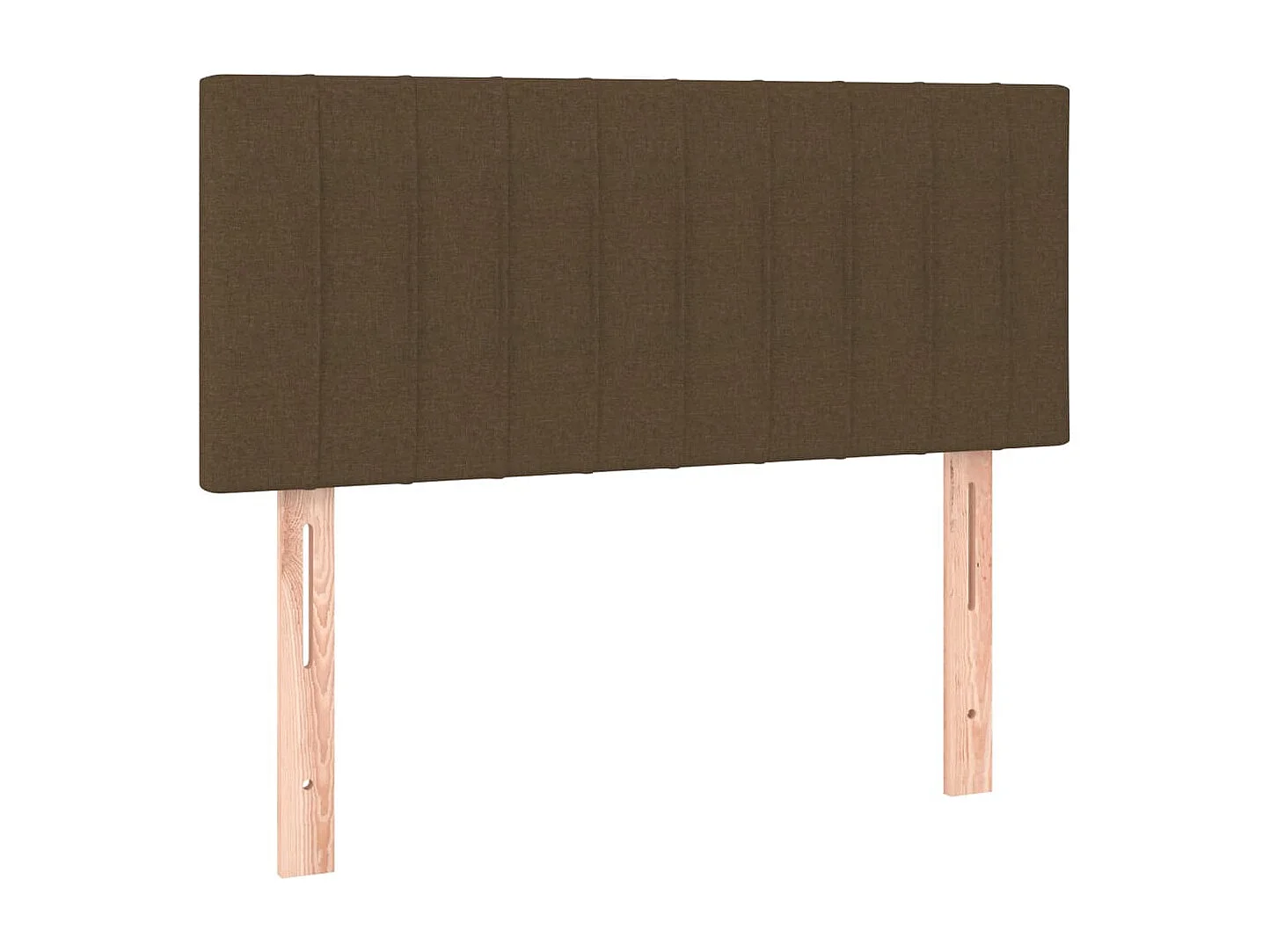 Sommier à lattes de lit matelas et LED marron foncé 120x190 cm