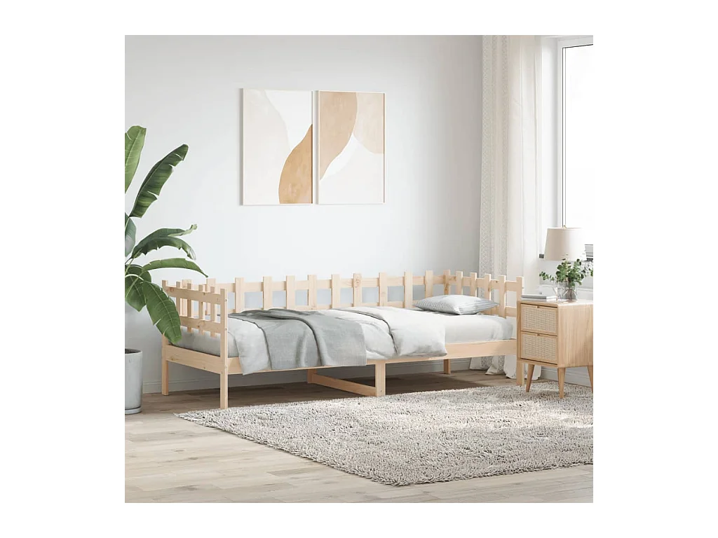 Tagesbett ohne Matratze 90x200 cm Massivholz Kiefer