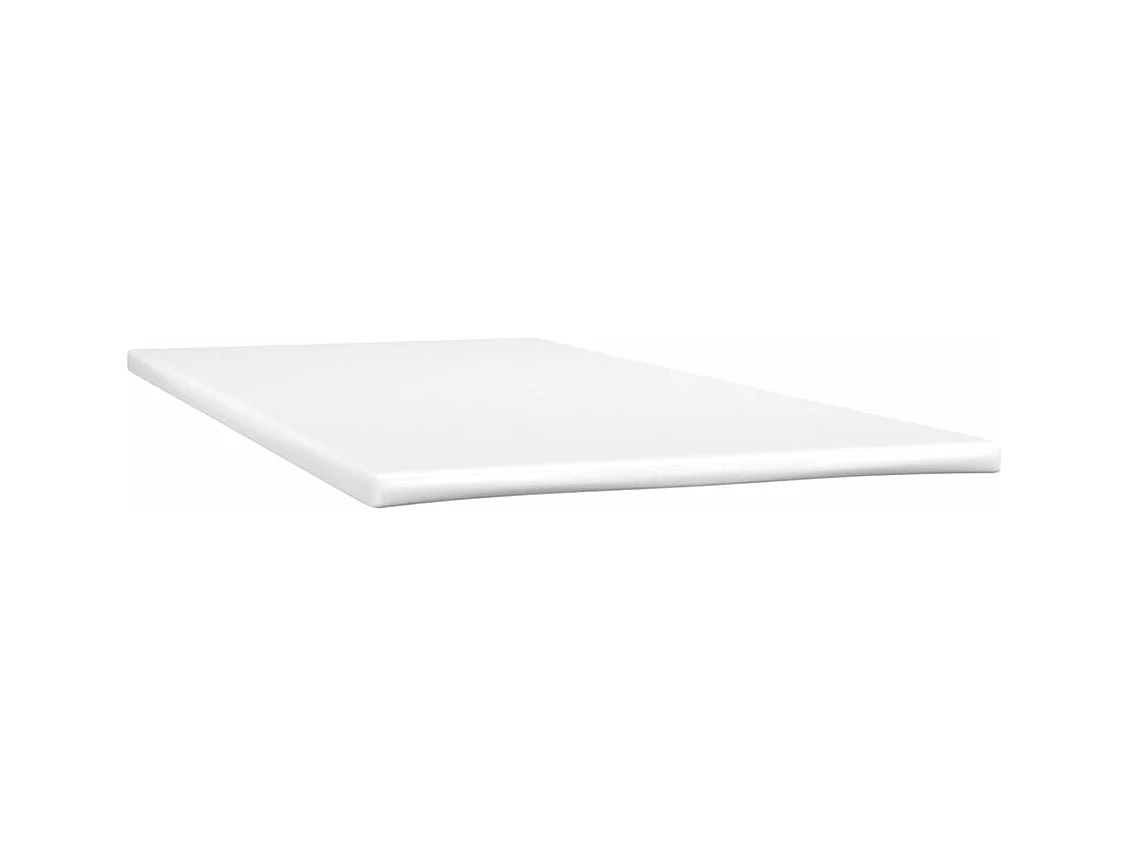 Letto a Molle Materasso e LED MarroneScuro 120x190cm in Tessuto