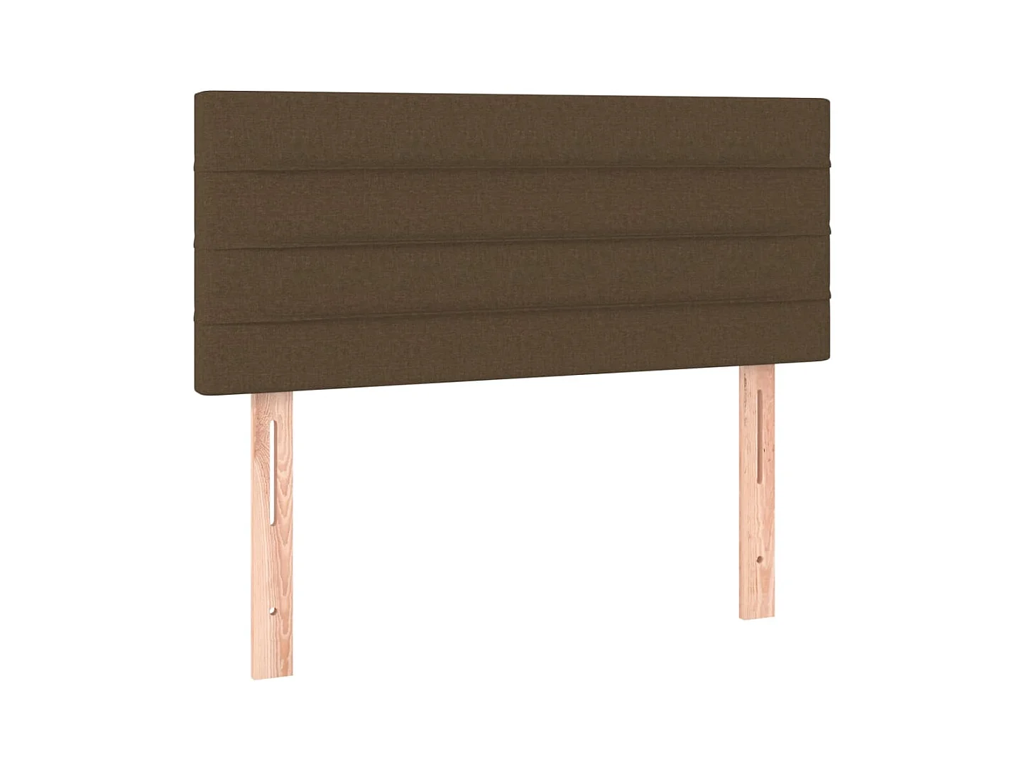 Letto a Molle Materasso e LED MarroneScuro 120x190cm in Tessuto