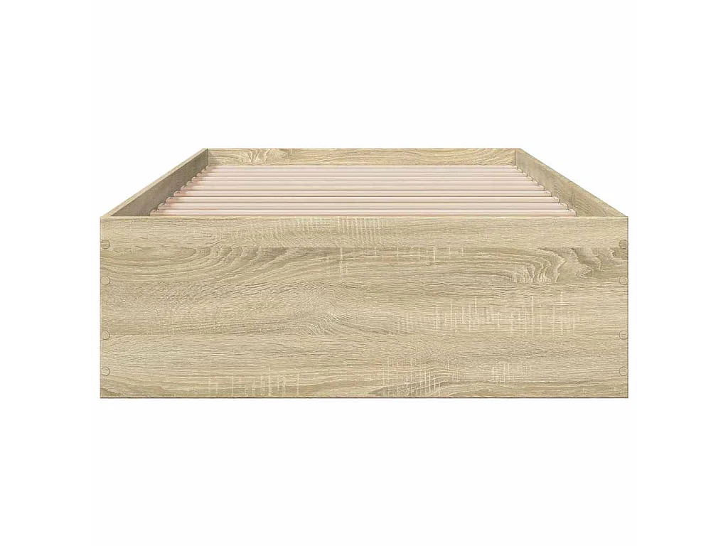 Cadre de lit avec tiroirs sans matelas chêne sonoma 100x200 cm