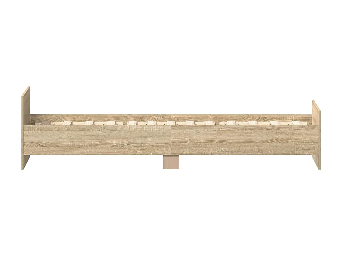 Cadre de lit sans matelas chêne sonoma 100x200 cm
