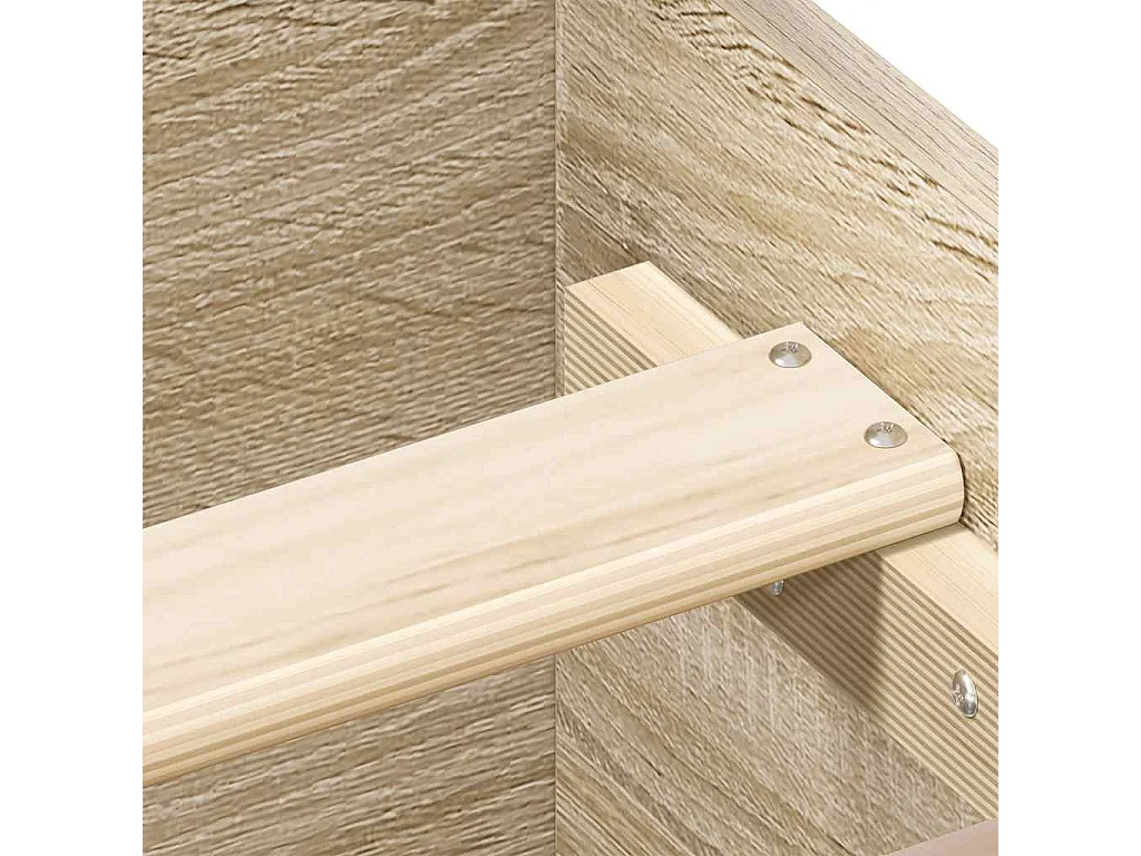 Cadre de lit sans matelas chêne sonoma 100x200 cm