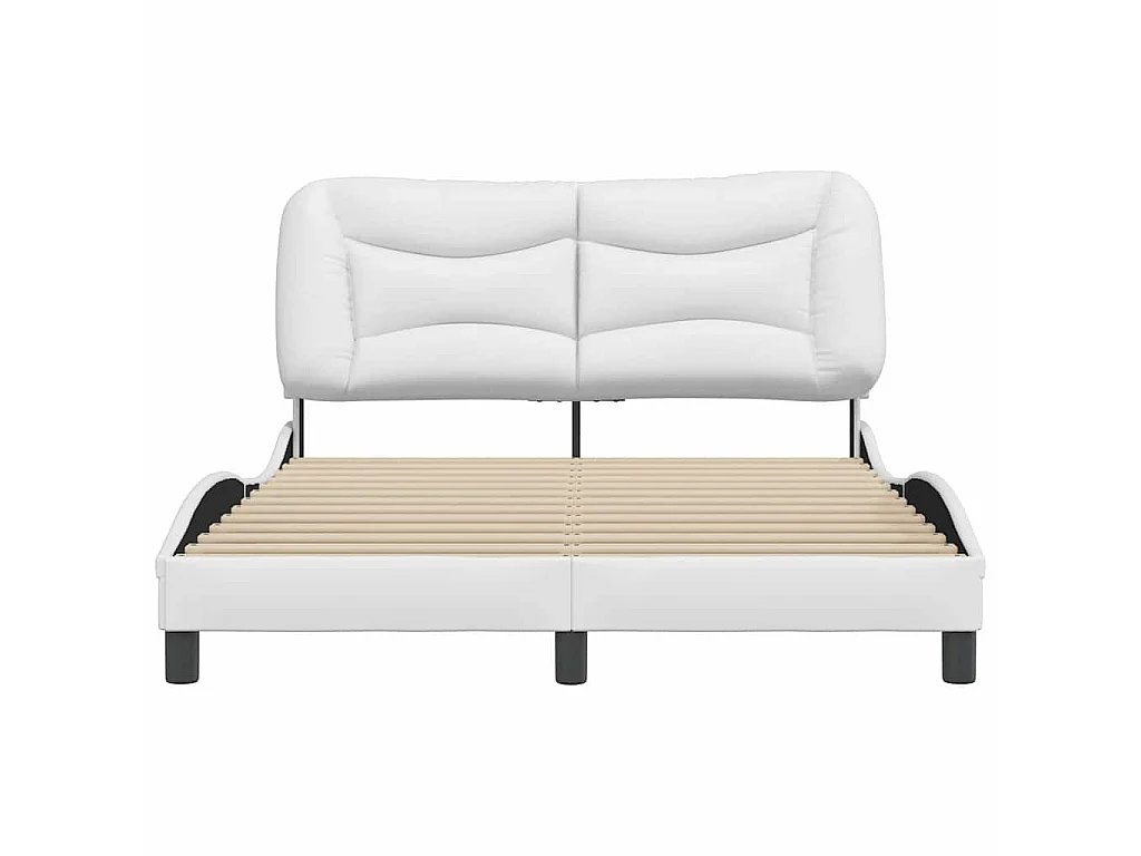 Giroletto senza Materasso Hvar Bianco 140x200 cm in Similpelle
