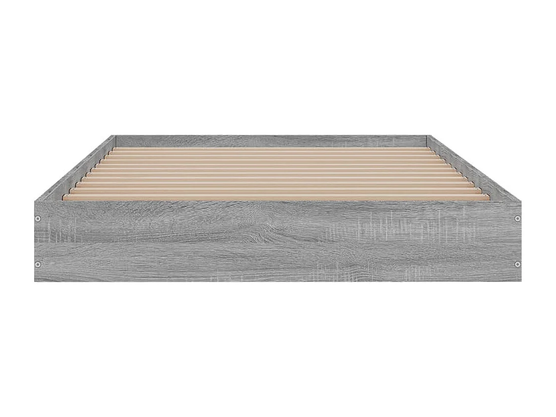Cadre de lit sans matelas sonoma gris 90x190 cm