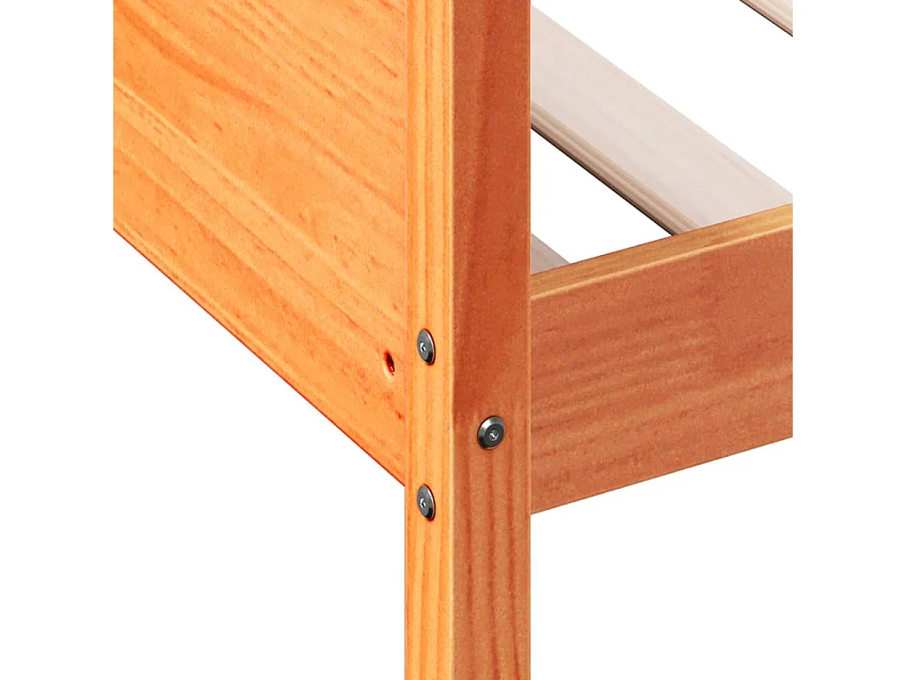 Sofá-cama sem colchão 90x190 cm pinho maciço castanho-mel