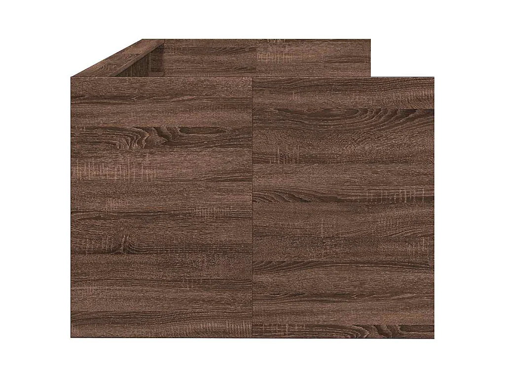 Lit de jour avec tiroirs sans matelas chêne marron 75x190 cm