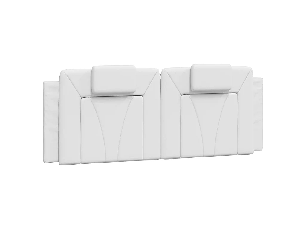 Bett "Viana" mit Matratze Weiß 120x200 cm Kunstleder