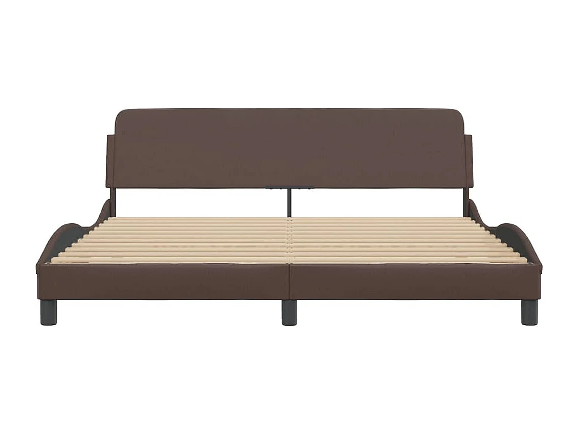 Cadre de lit Dover marron 180x200 cm similicuir