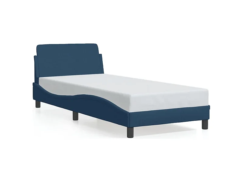 Bedframe met hoofdeinde "Dover" 90x200 cm stof blauw