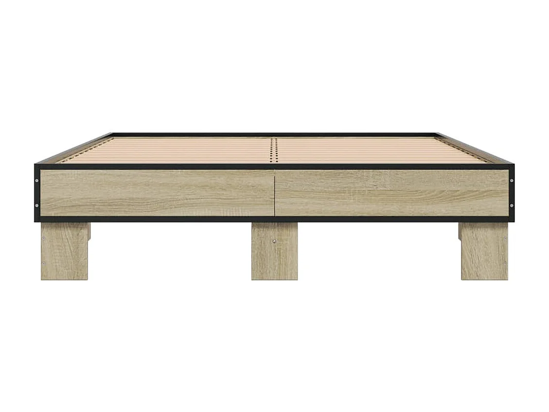 Cadre de lit sans matelas chêne sonoma 120x190 cm