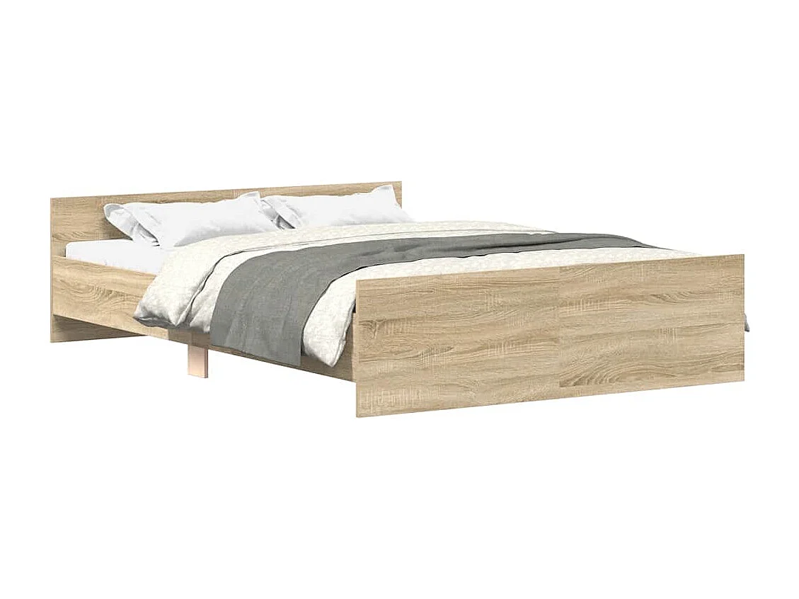 Cadre de lit sans matelas chêne sonoma 150x200 cm