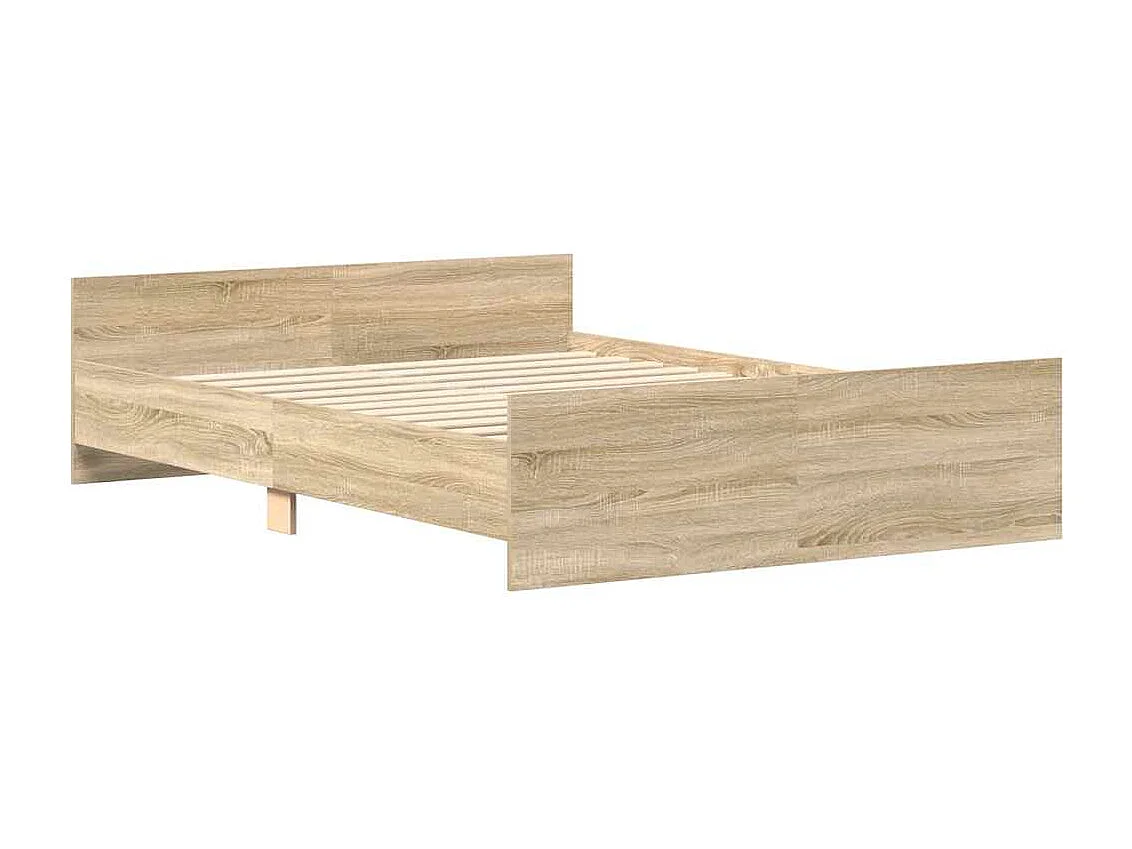 Cadre de lit sans matelas chêne sonoma 150x200 cm