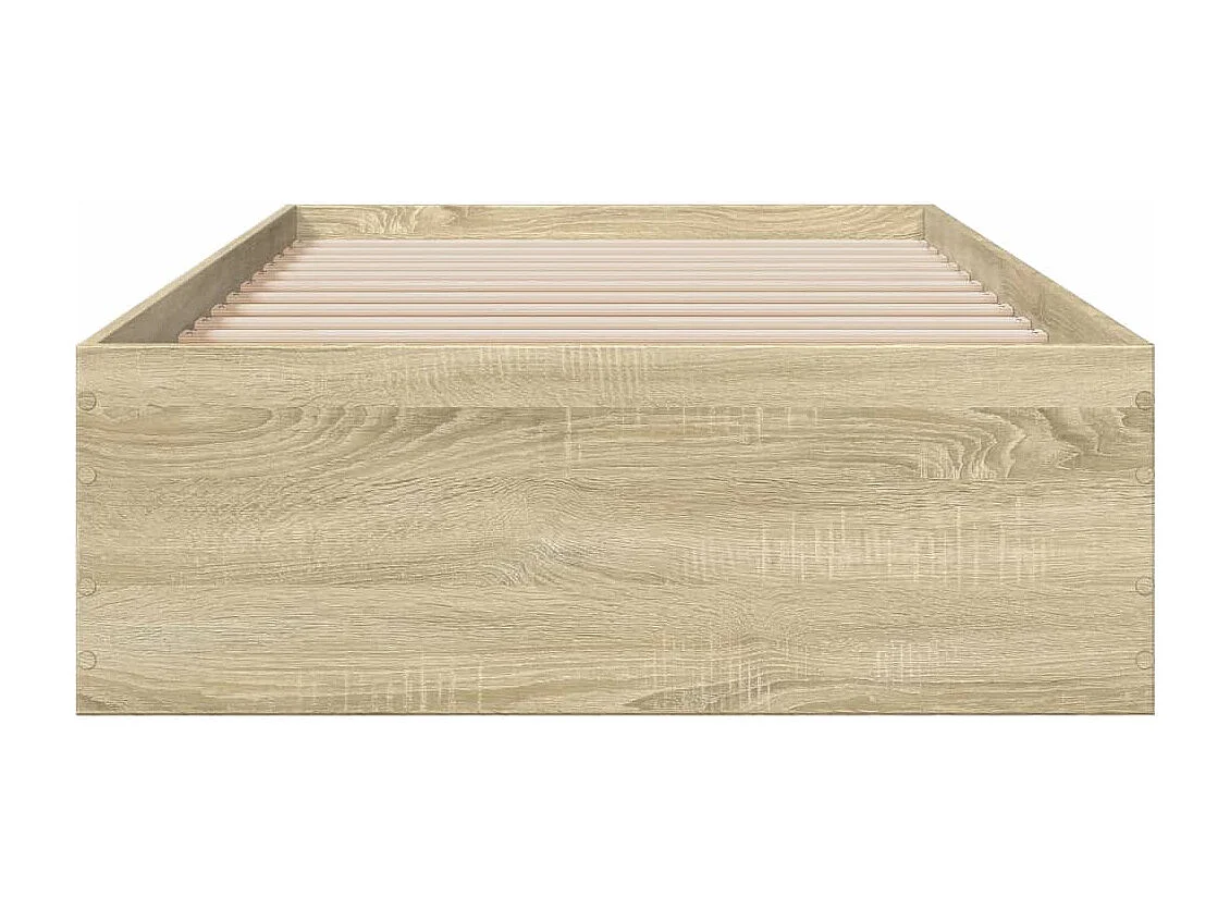 Bettgestell mit Schubladen Sonoma-Eiche 75x190 cm Holzwerkstoff