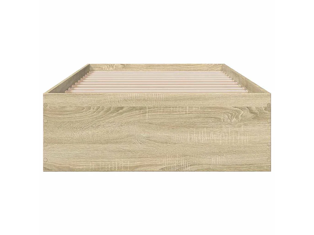 Bedframe met lades bewerkt hout sonoma eikenkleurig 75x190 cm
