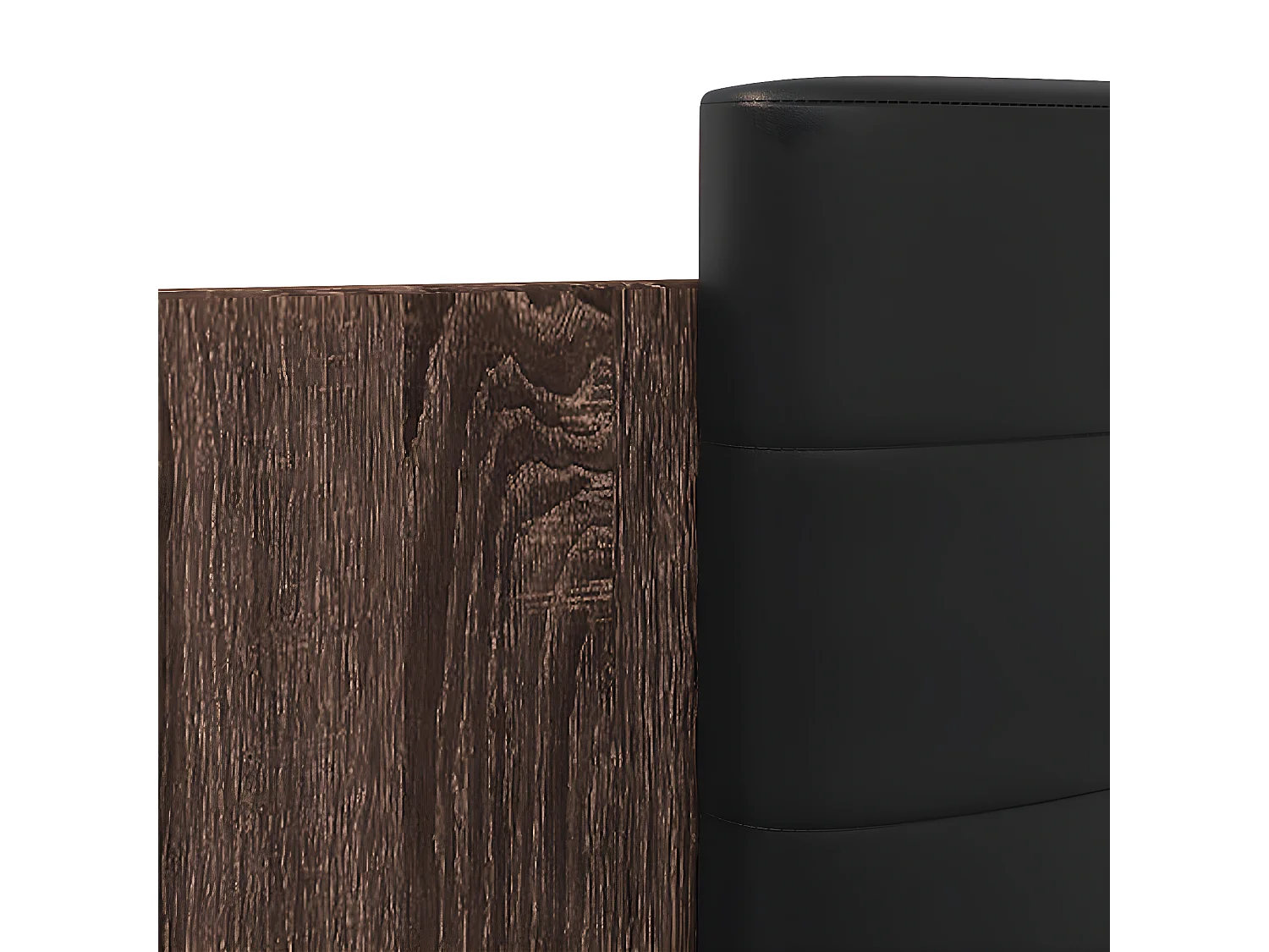 Cadre de lit avec LED sans matelas chêne marron 140x190 cm