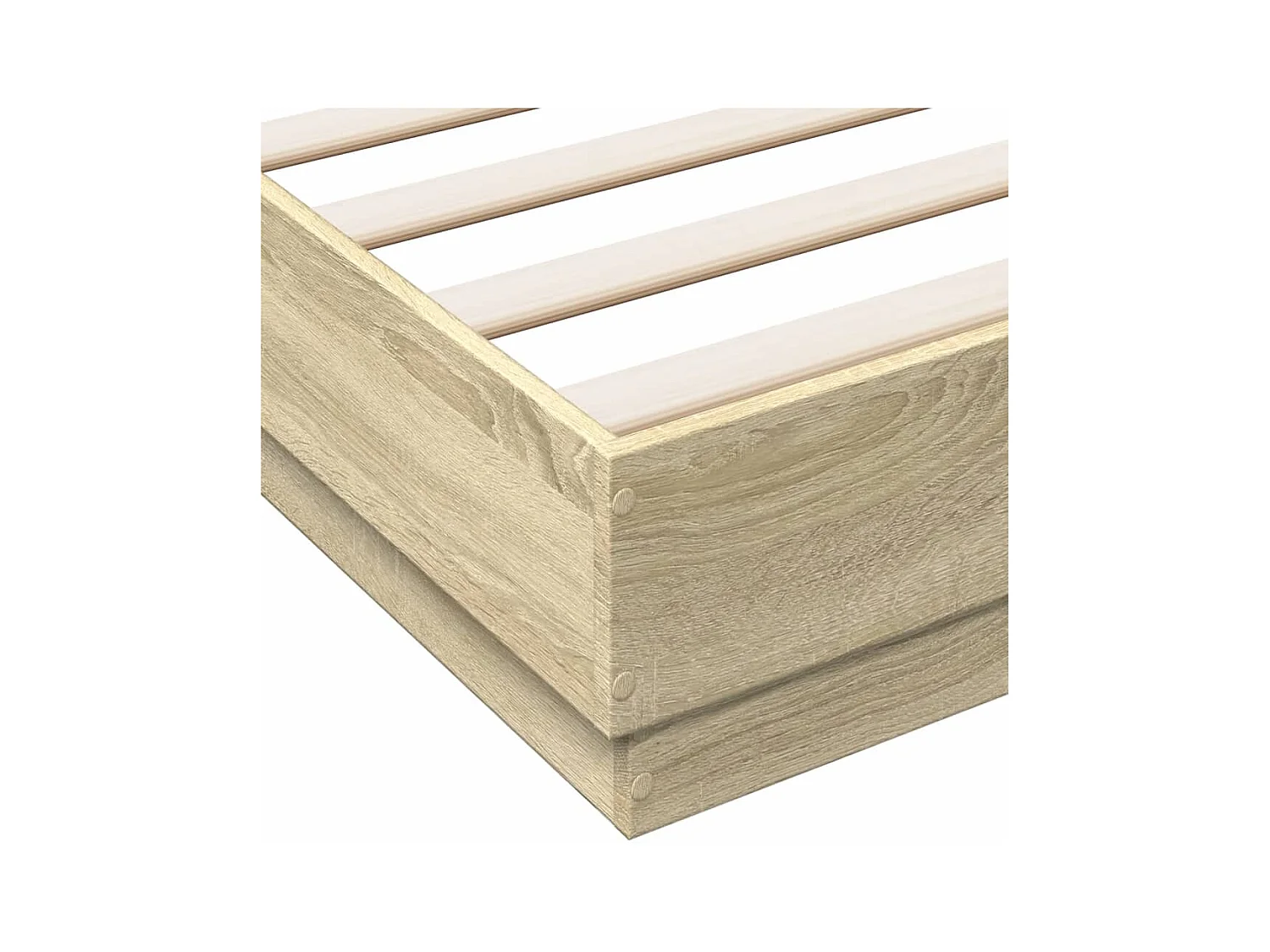 Bedframe met LED-verlichting sonoma eikenkleurig 160x200 cm