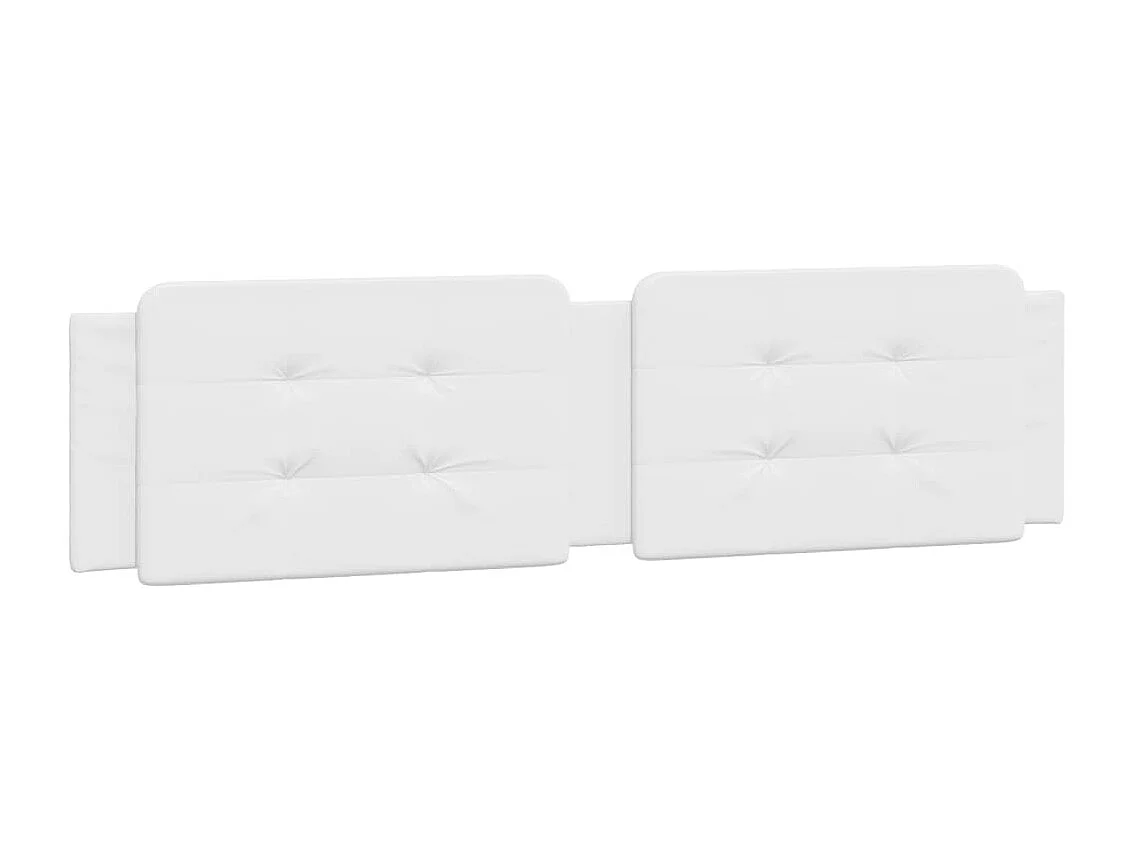 Estrutura de cama sem colchão Zadar 160x200 cm couro artificial branco