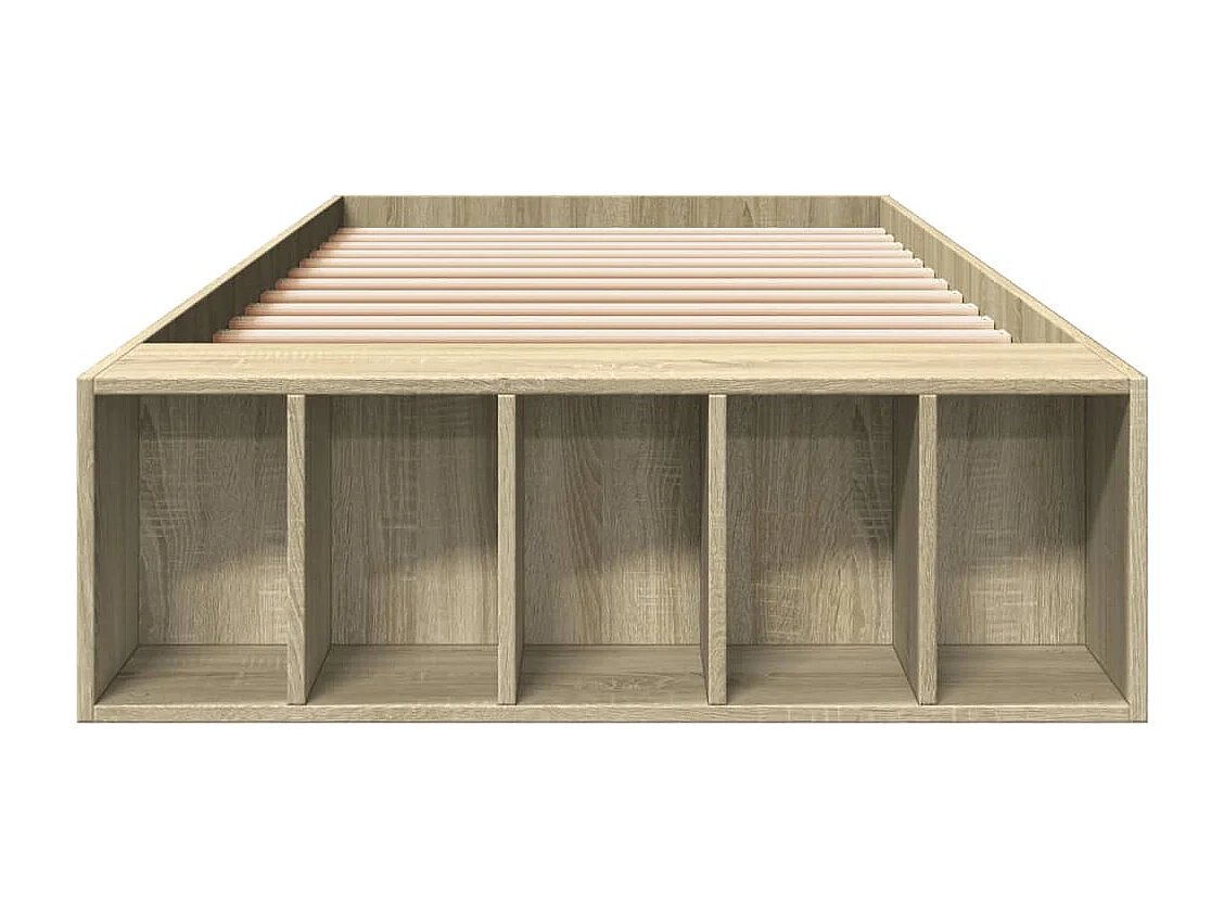 Bettgestell Sonoma-Eiche 90x200 cm Holzwerkstoff
