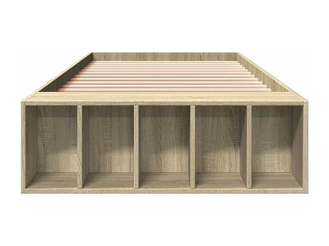 Cadre de lit sans matelas chêne sonoma 90x200 cm
