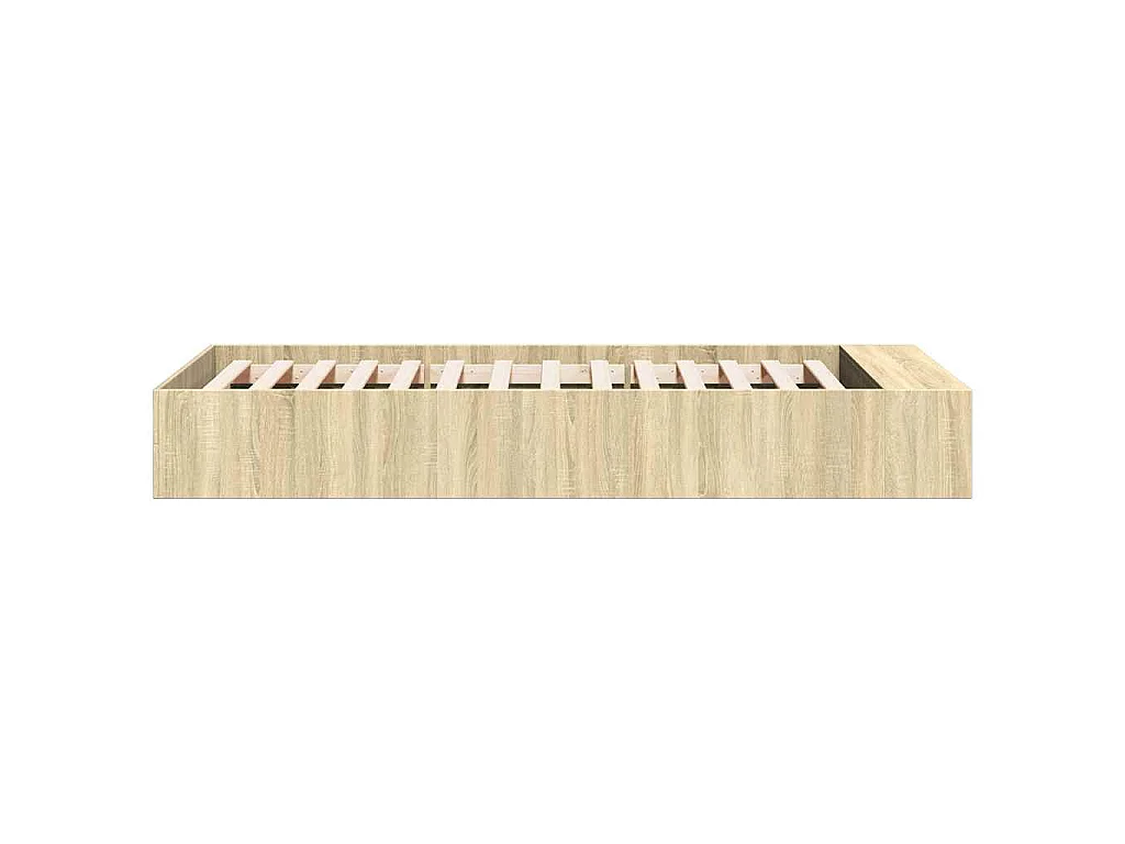 Bedframe bewerkt hout sonoma eikenkleurig 90x200 cm