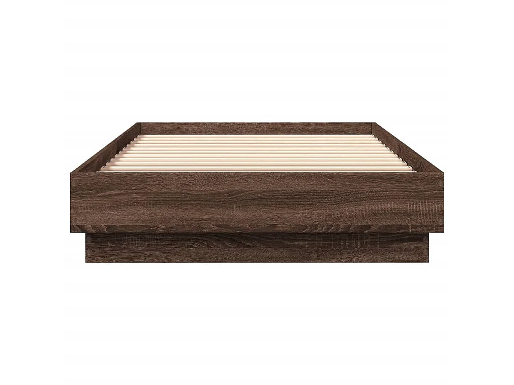 Cadre de lit sans matelas chêne marron 100x200 cm