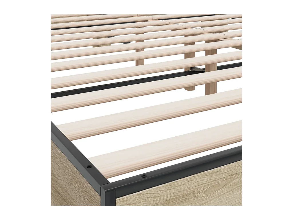 Cadre de lit sans matelas chêne sonoma 180x200 cm