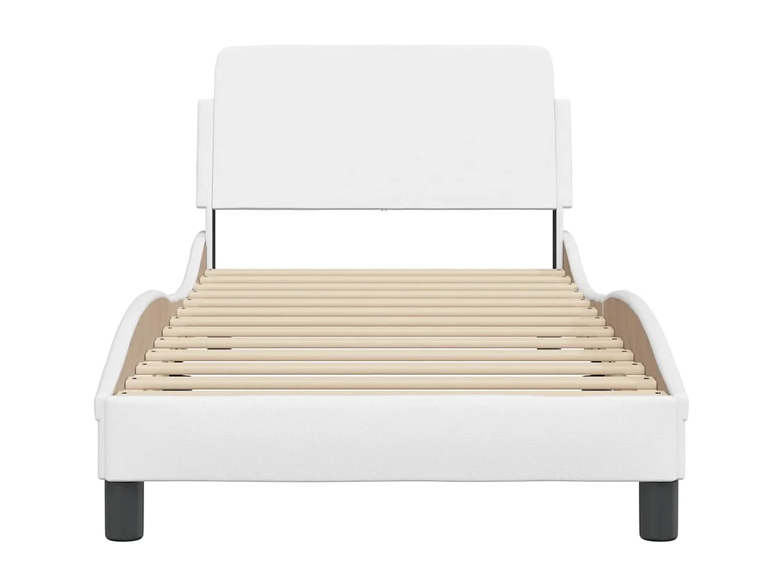 Cadre de lit Dover blanc 80x200 cm similicuir
