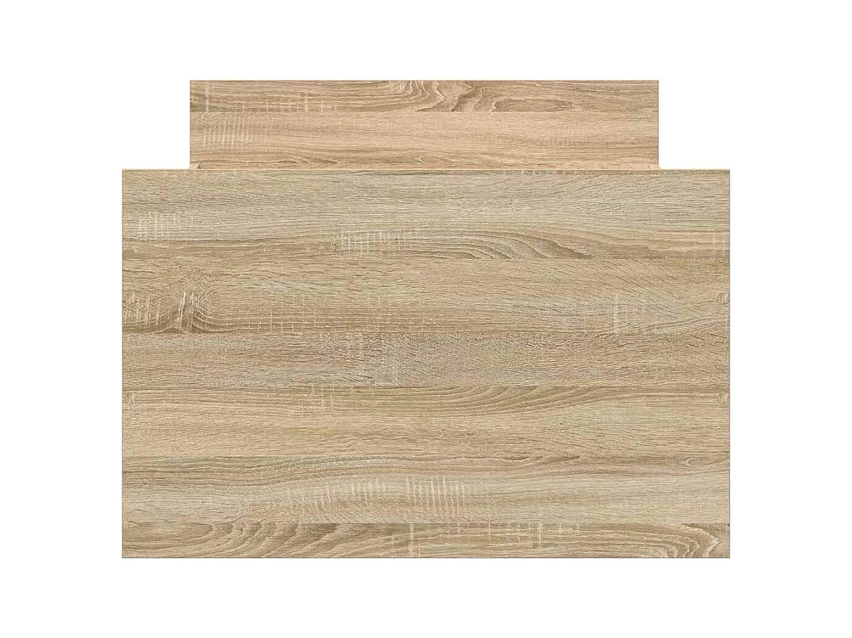 Bettgestell mit Kopf- und Fußteil Sonoma-Eiche 90x200 cm