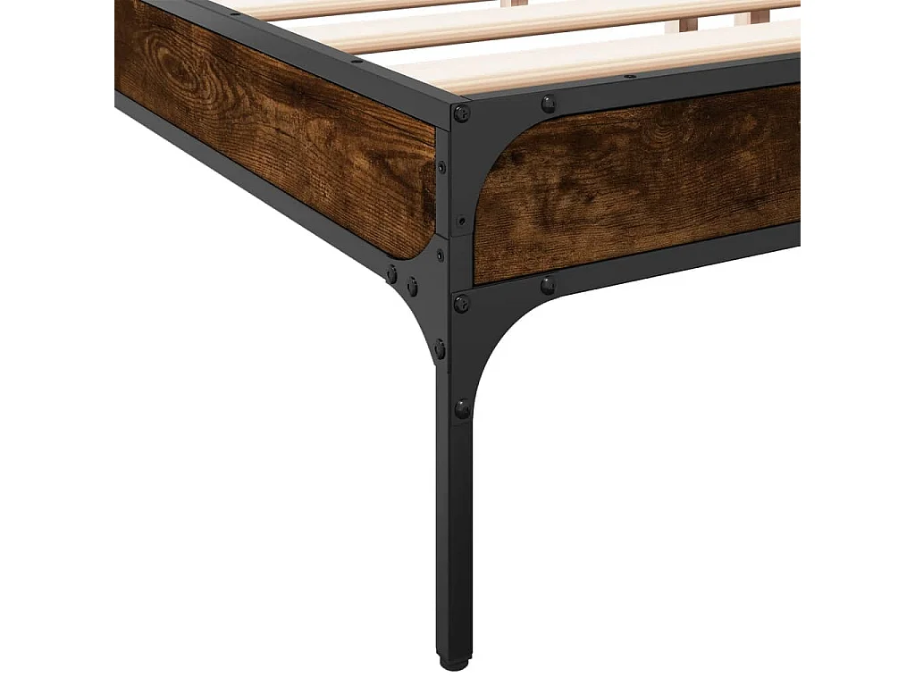 Giroletto Rovere Fumo 180x200 cm in Legno Multistrato Metallo