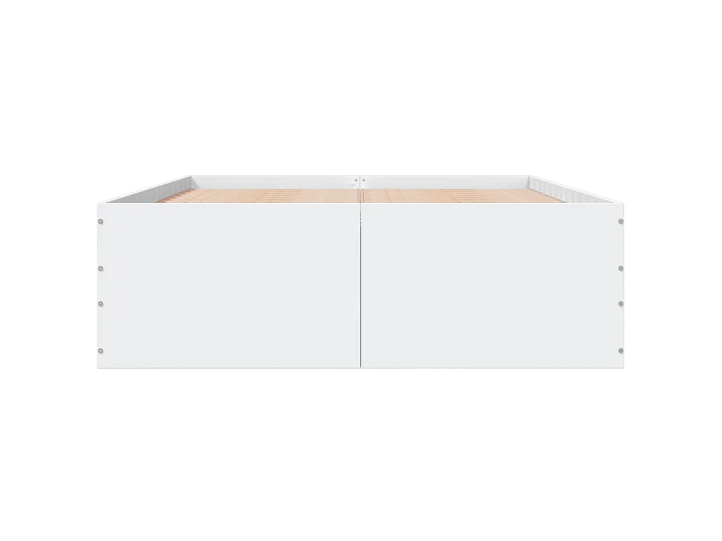 Bettgestell Weiß 120x190 cm Holzwerkstoff