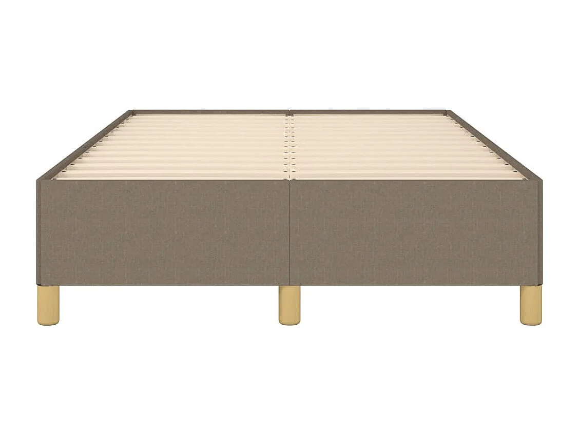 Cadre de lit sans matelas taupe 120x190 cm tissu